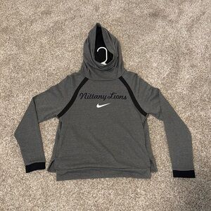 Women's Nike Heathered Charcoal Penn State Winter Performance Pullover Hoodie